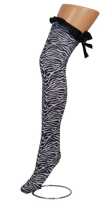 verkoop - attributen - Kousen - Kniekous Zebra